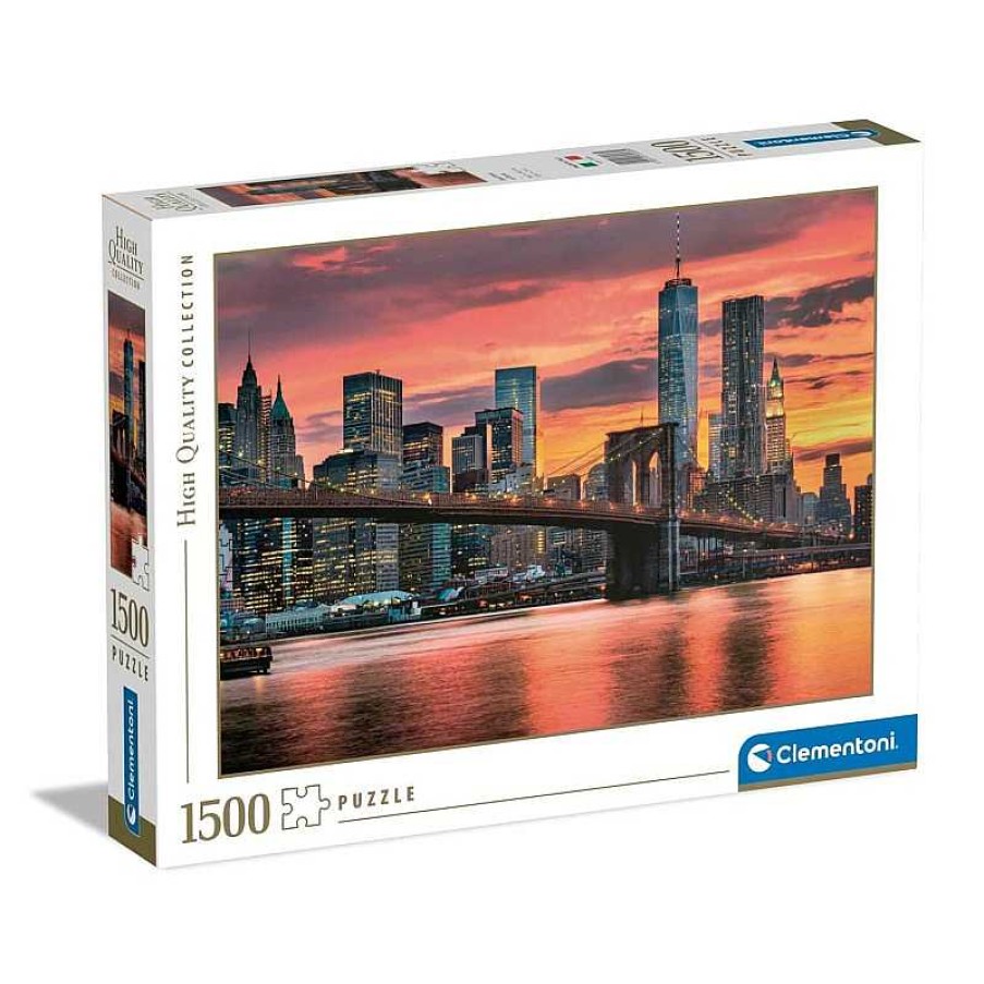 Clementoni Puzzle Clementoni East River Al Anochecer De 1500 Piezas