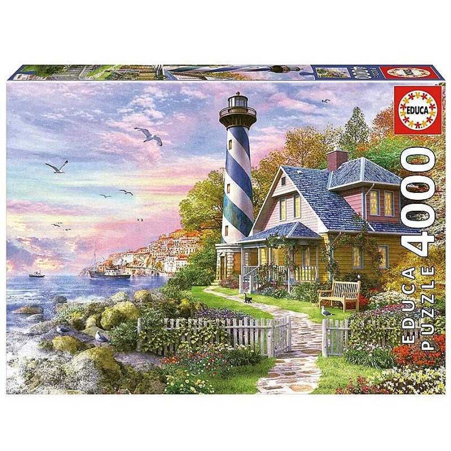 Puzzles Educa Puzzle Educa Faro En Rock Bay De 4000 Piezas