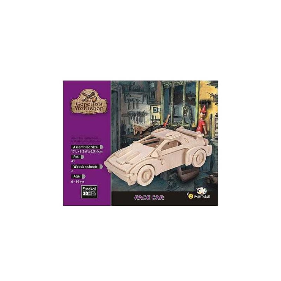 Eureka! 3D Puzzle Gepetto'S Coche De Carreras Puzzle 3D