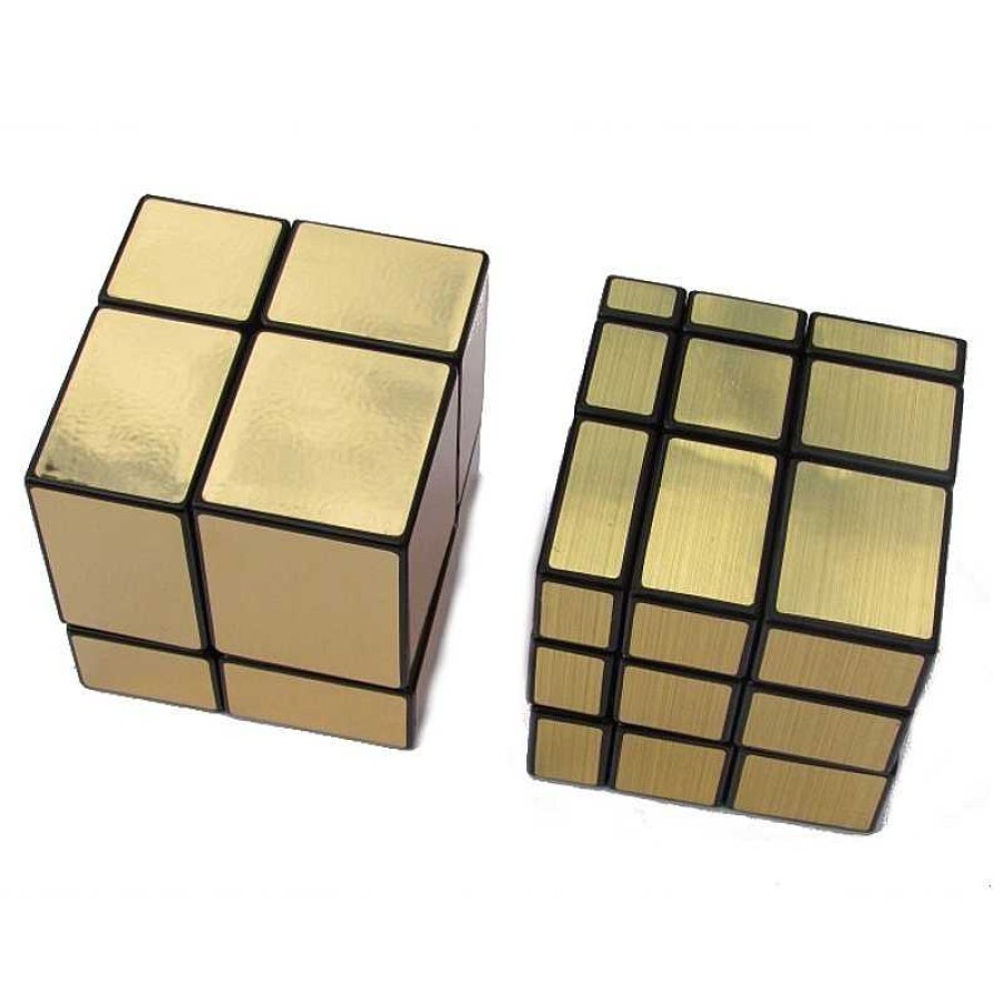 Kubekings Pack Mirror Cube 2X2 + 3X3 Dorado