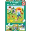 Puzzles Educa Puzzle Educa Animales De La Granja Progresivo 6-9-12-16 Piezas