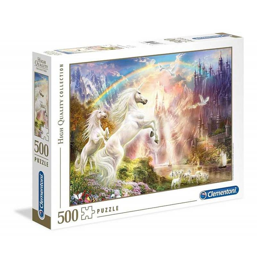 Clementoni Puzzle Clementoni Unicornios Y El Arco Iris De 500 Piezas