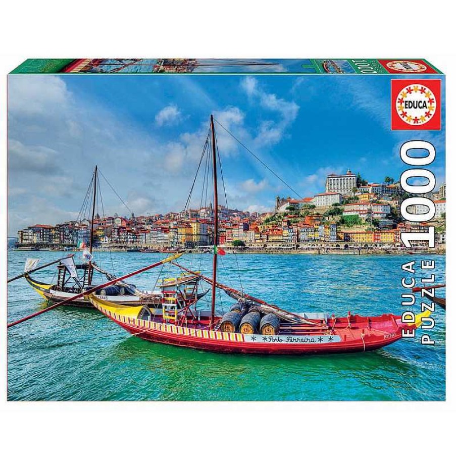 Puzzles Educa Puzzle Educa Barcos Rabelos En Oporto De 1000 Piezas