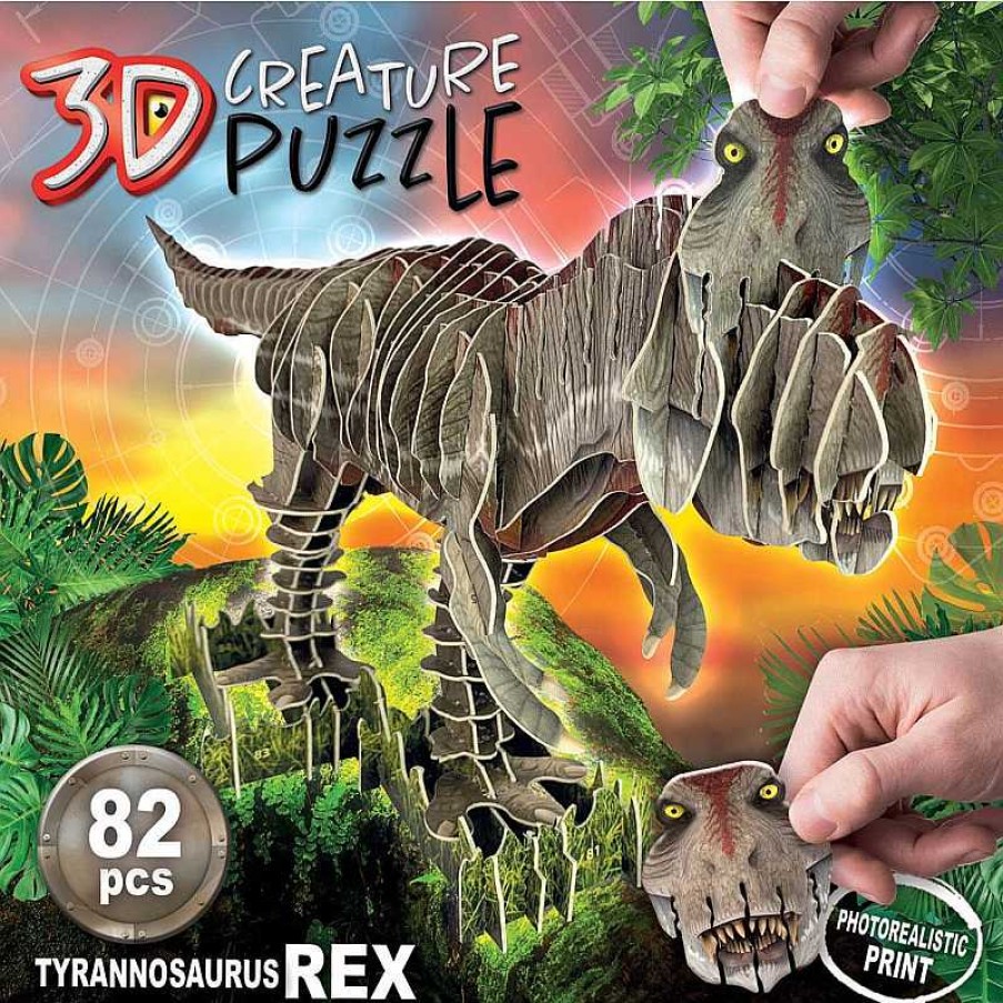 Puzzles Educa Puzzle 3D Educa Tiranosaurus Rex Creature De 82 Piezas