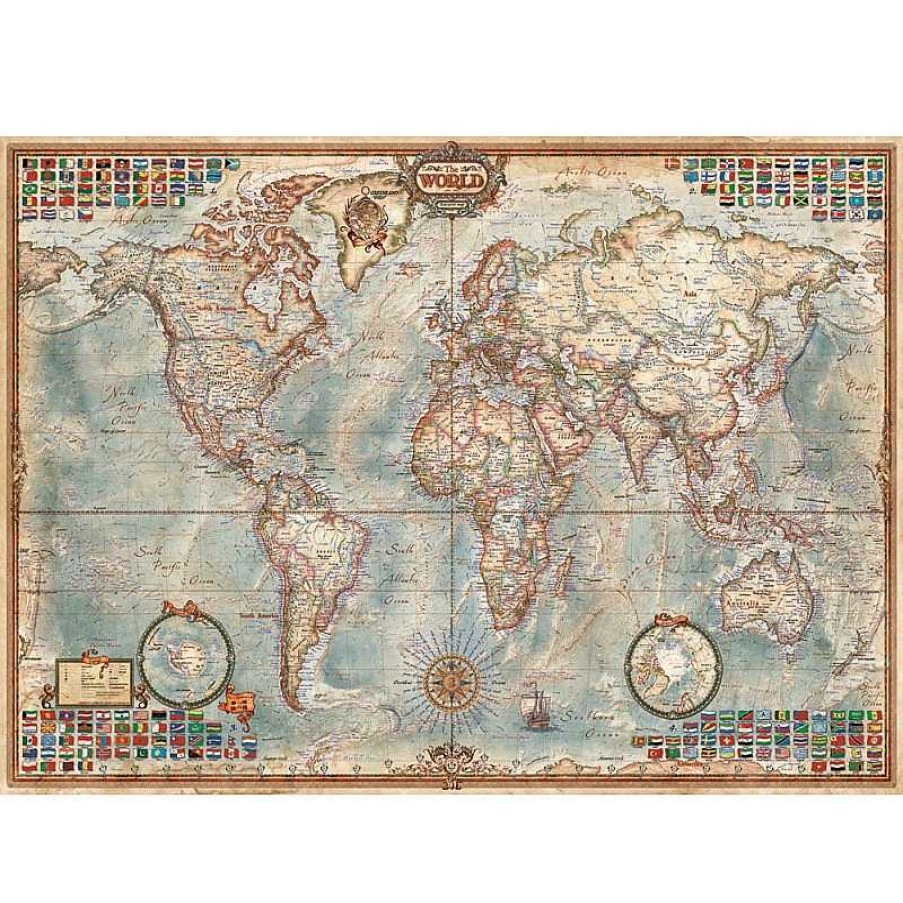 Puzzles Educa Puzzles Educa El Mundo, Mapa Pol Tico 1500 Piezas