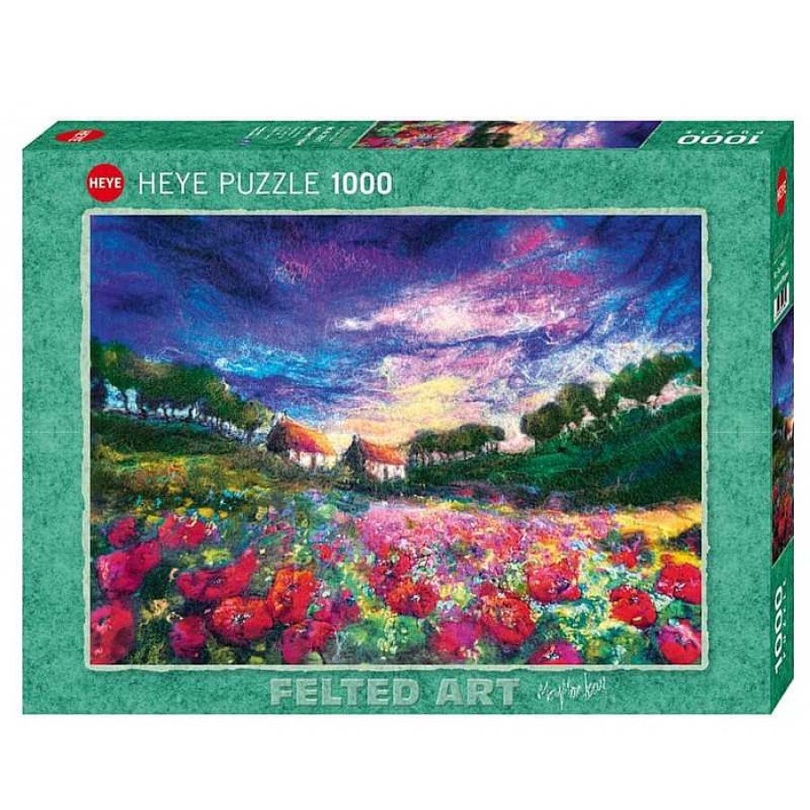 Heye Puzzle Heye Amapolas Al Atardecer De 1000 Piezas