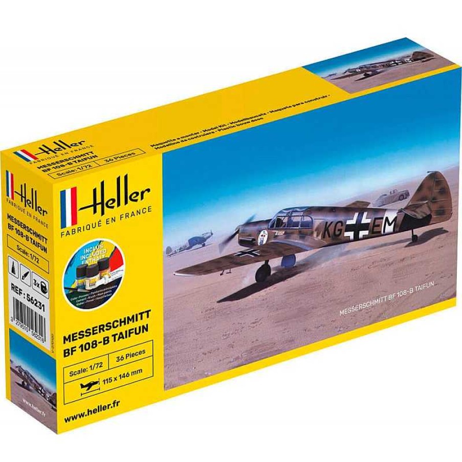 Heller Messerschmitt Bf 108 Taifun - Kit De Inicio - Maquetas De Aviones - Heller