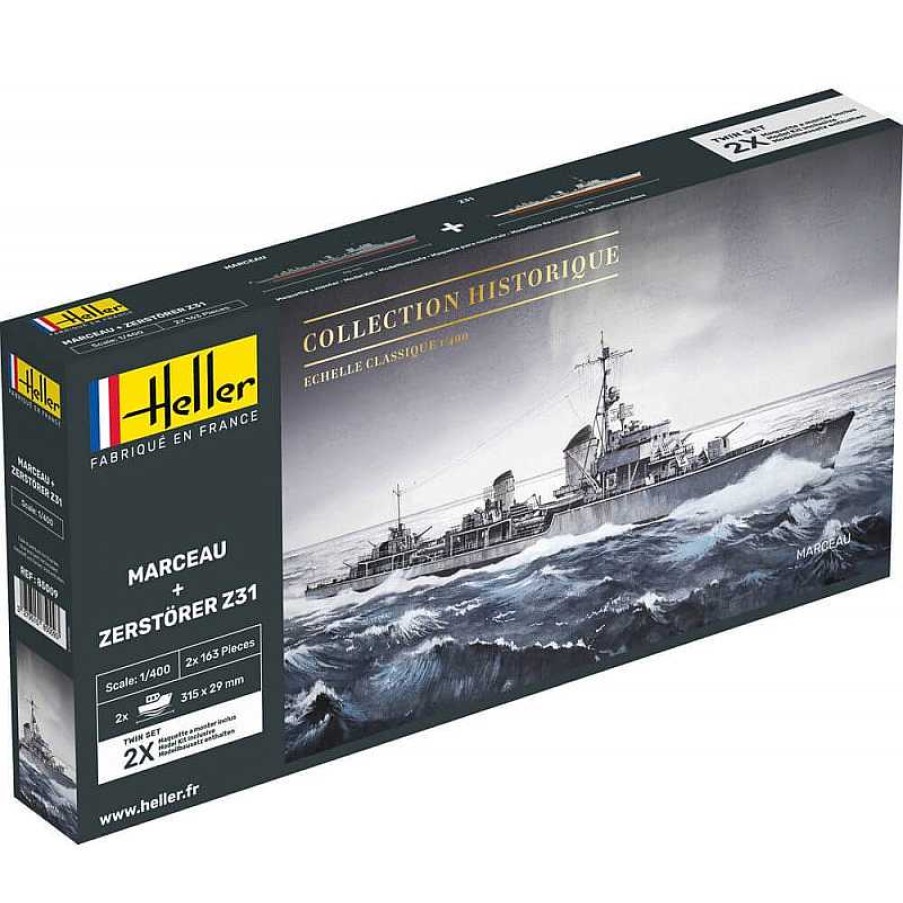 Heller Marceau + Destructor Z31 - Maquetas De Barcos - Heller