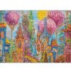 Heye Puzzle Heye Pueblo Con Encanto, Arboles Rosados De 1000 Piezas