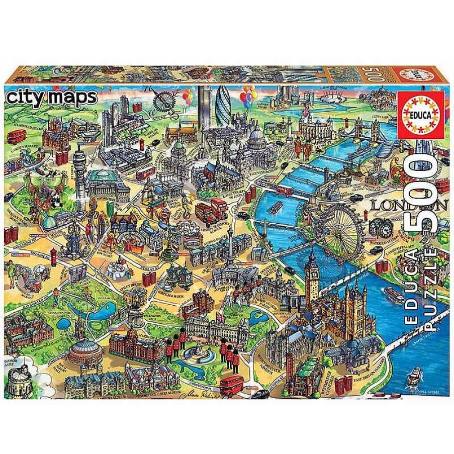 Puzzles Educa Puzzle Educa Mapa De Londres De 500 Piezas